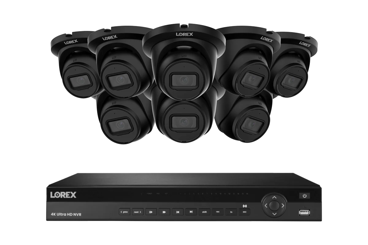 Lorex Elite Series 4K 16 Camera Capable 6TB Wired NVR System with 4MP (2K) A4 IP Turret Cameras