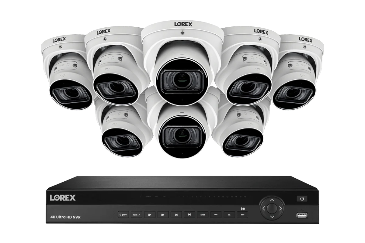 Lorex 4K (16 Camera Capable) 6TB Wired NVR System with Nocturnal 3 Smart IP Turret Cameras with Listen-in Audio and Motorized Varifocal Lenses - Image 11