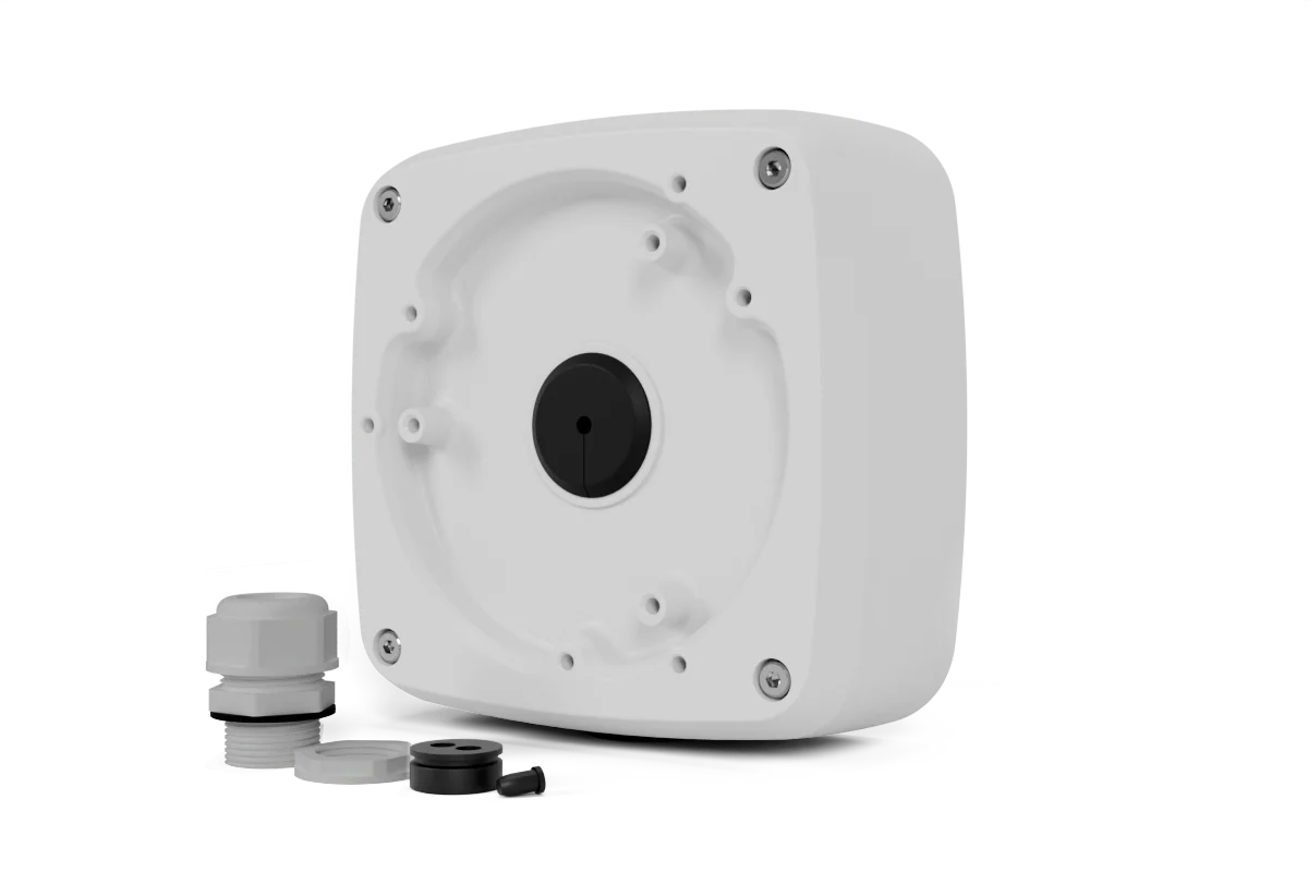 Outdoor Square Junction Box with Cable Gland for Turret and Dome Camera (Metal) - Image 2