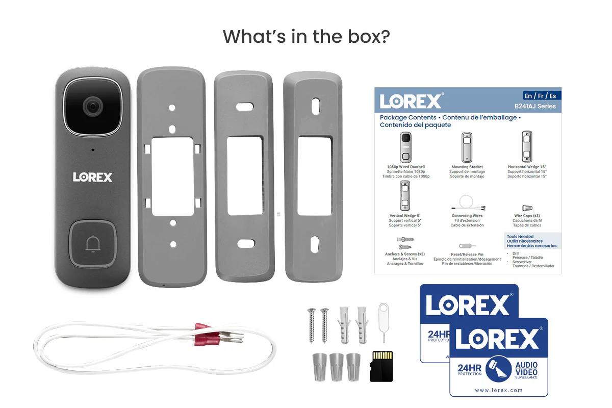 Lorex 1080p Wi-Fi Video Doorbell (Wired, 32GB) - Image 4