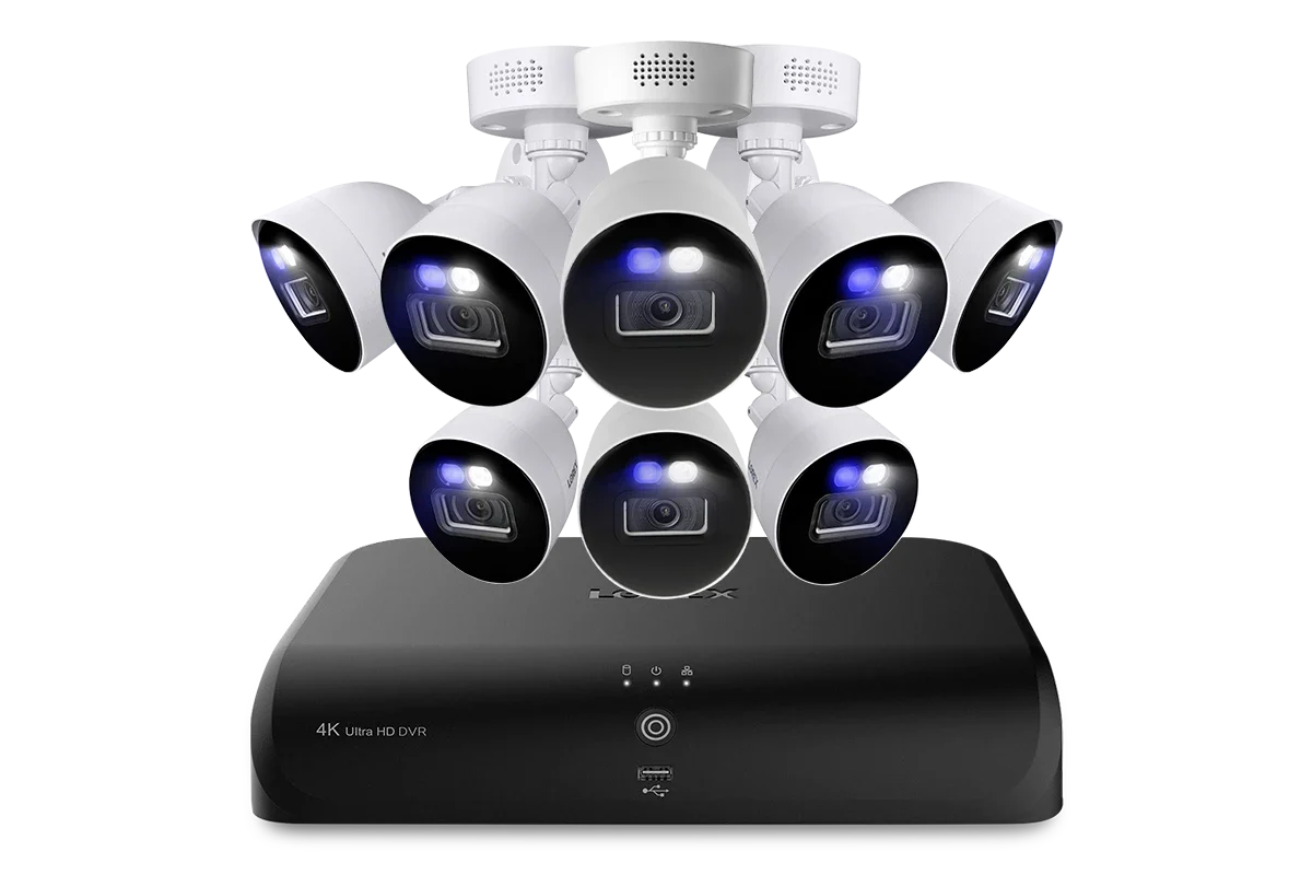 Lorex Fusion 4K 12 Channels (8 Wired and 4 Fusion Wi-Fi) 2TB Wired DVR System with Smart Deterrence Cameras - Image 10