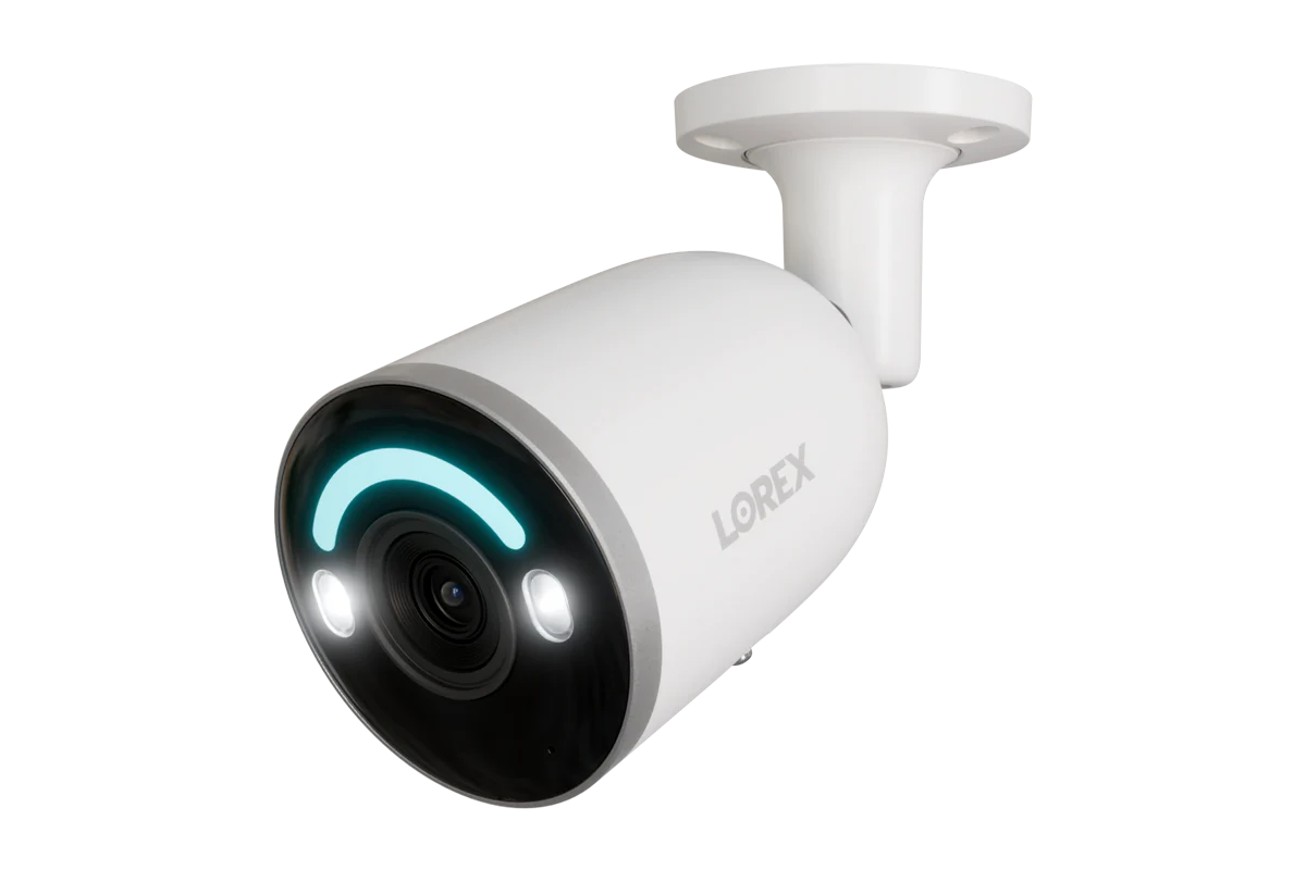 Lorex H12 4K IP Wired Bullet Security Camera with Smart Security Lighting and Smart Motion Detection