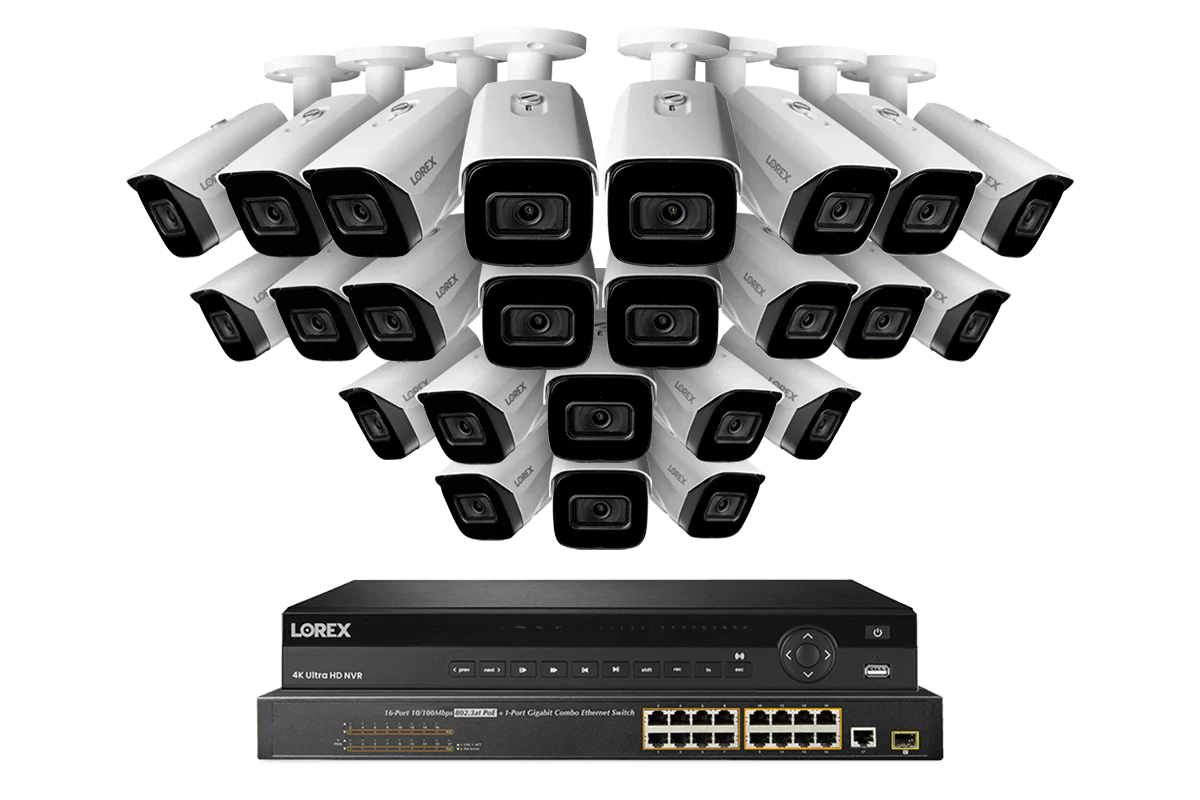 Lorex 4K (32 Camera Capable) 6TB Wired NVR System with 16 Nocturnal 3 Smart IP Bullet Cameras Featuring Listen-In Audio and 30FPS Recording - Image 12