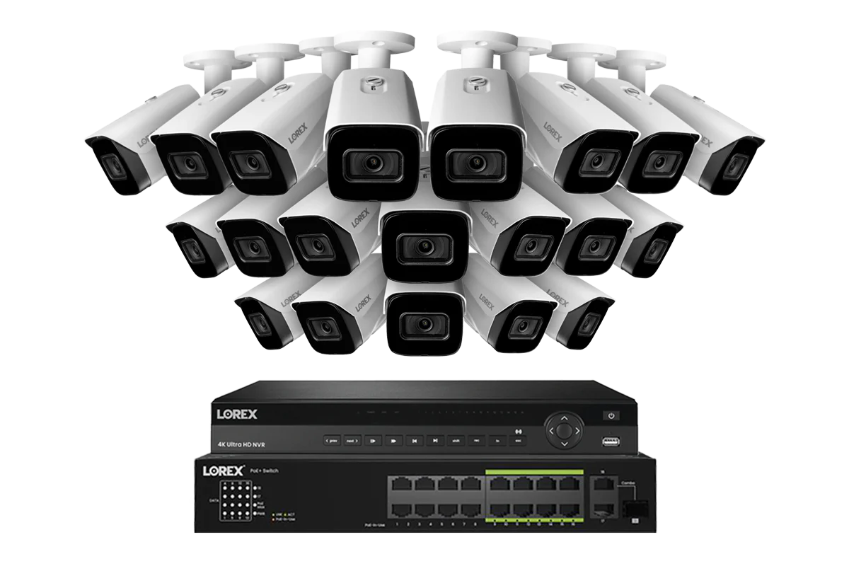 Lorex 4K (32 Camera Capable) 6TB Wired NVR System with 16 Nocturnal 3 Smart IP Bullet Cameras Featuring Listen-In Audio and 30FPS Recording - Image 9