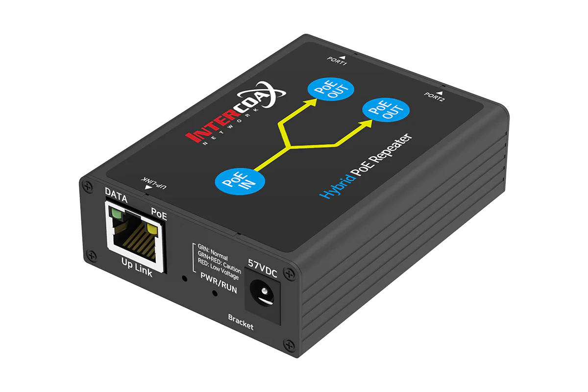 2 Port PoE+ Repeater (100m/300ft 1-in 2-out Daisy Chain PoE Repeater) - Image 2