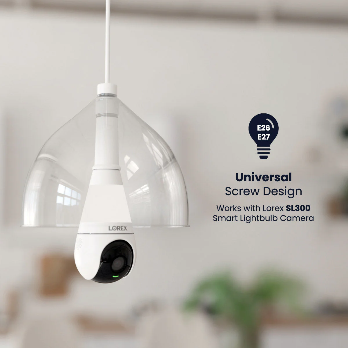 Medium Base Lightbulb Socket Extender (compatible with SL300 Smart Lightbulb Camera) - Image 3