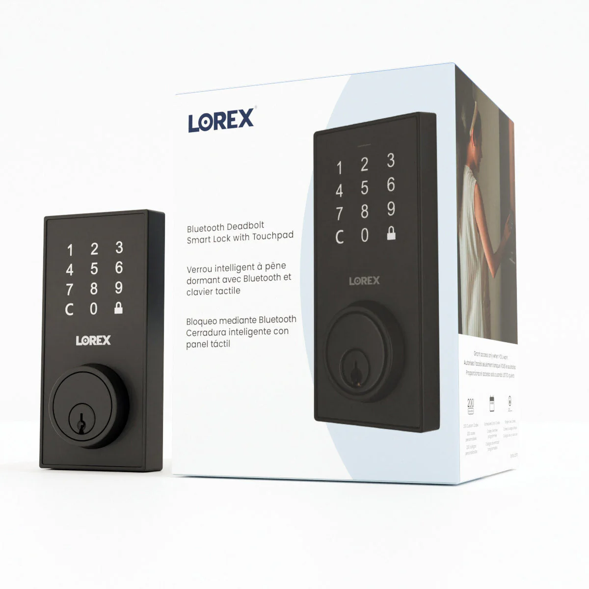 Lorex Bluetooth Deadbolt Smart Lock with Touchpad - Image 2