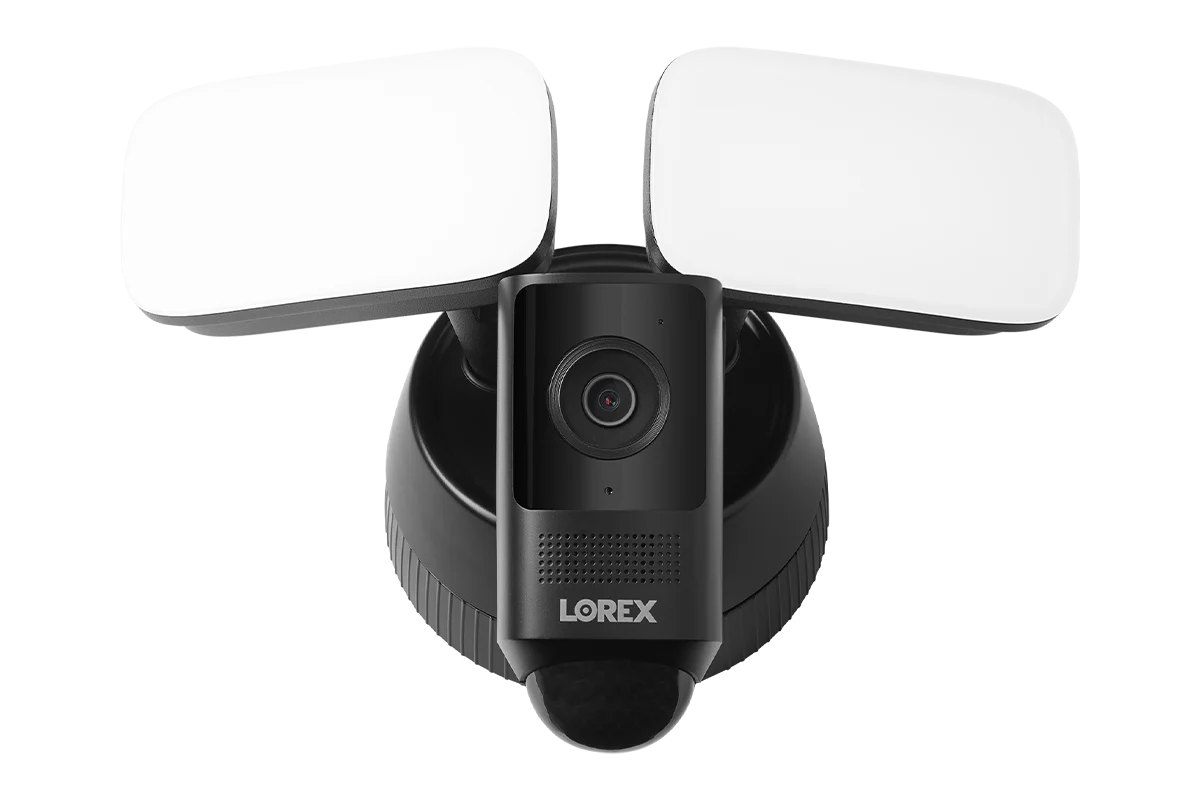 Lorex 2K Wi-Fi Floodlight Security Camera (32GB, Black, Open Box) - Image 2