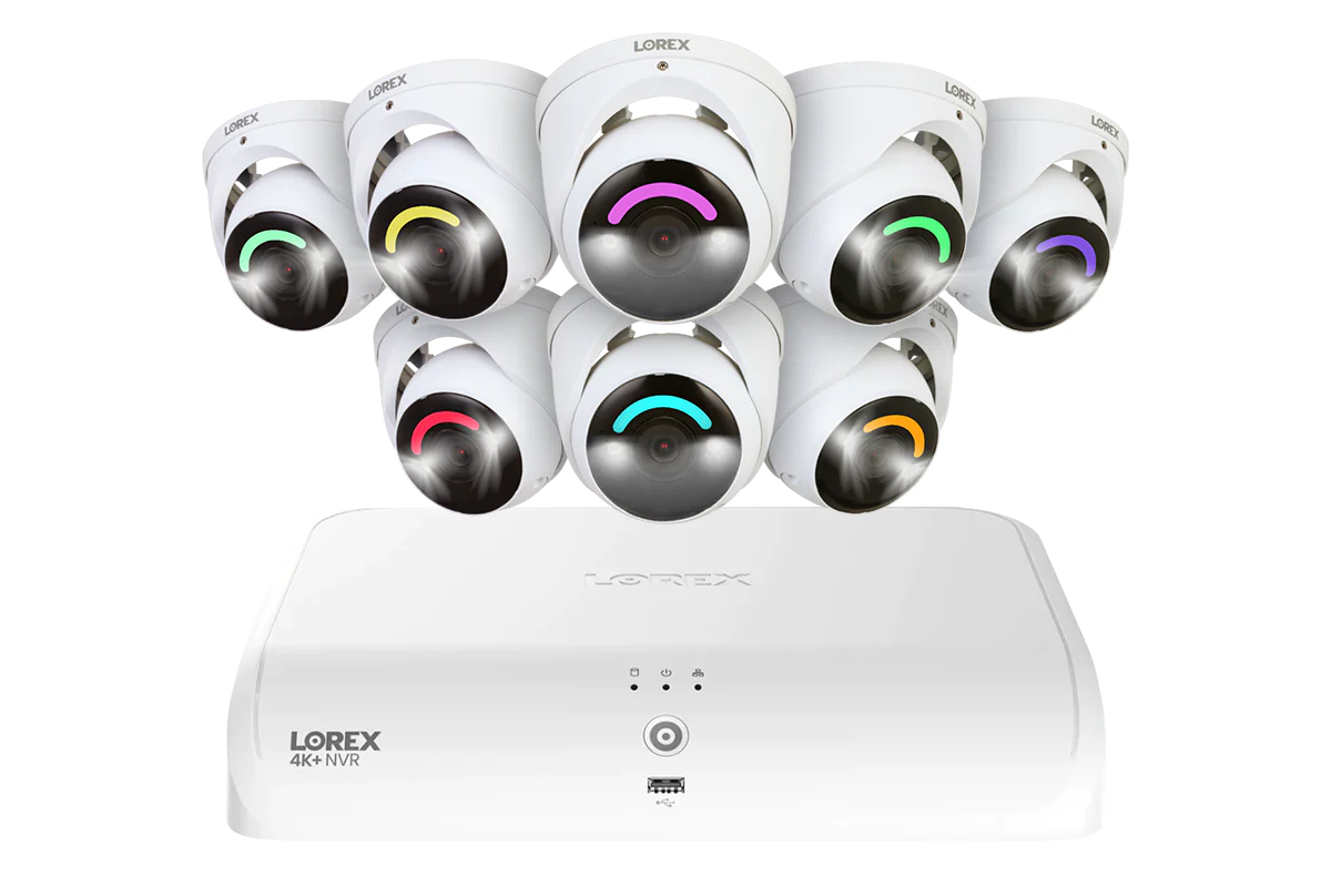 Lorex 4K+ 12MP 16 Camera Capable (8 Wired + 8 Fusion Wi-Fi ) 2TB Wired NVR System with H30 IP Turret Cameras - Image 9