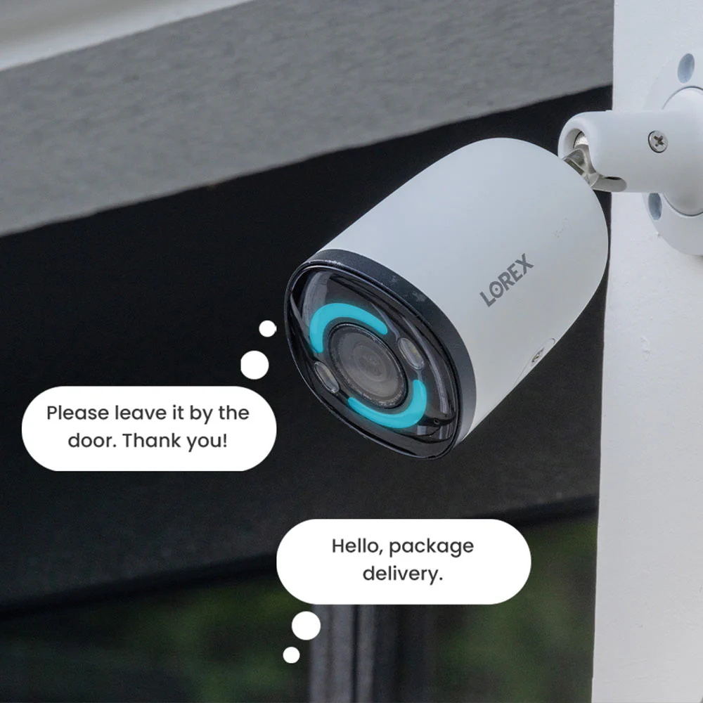 Lorex 4K+ 12MP IP Wired Bullet Security Camera with Smart Security Lighting (4-pack) - Image 4