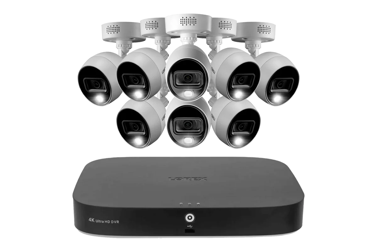 Lorex Fusion DVR with Analog Bullet Cameras - 4K 20-Channel 2TB Wired System