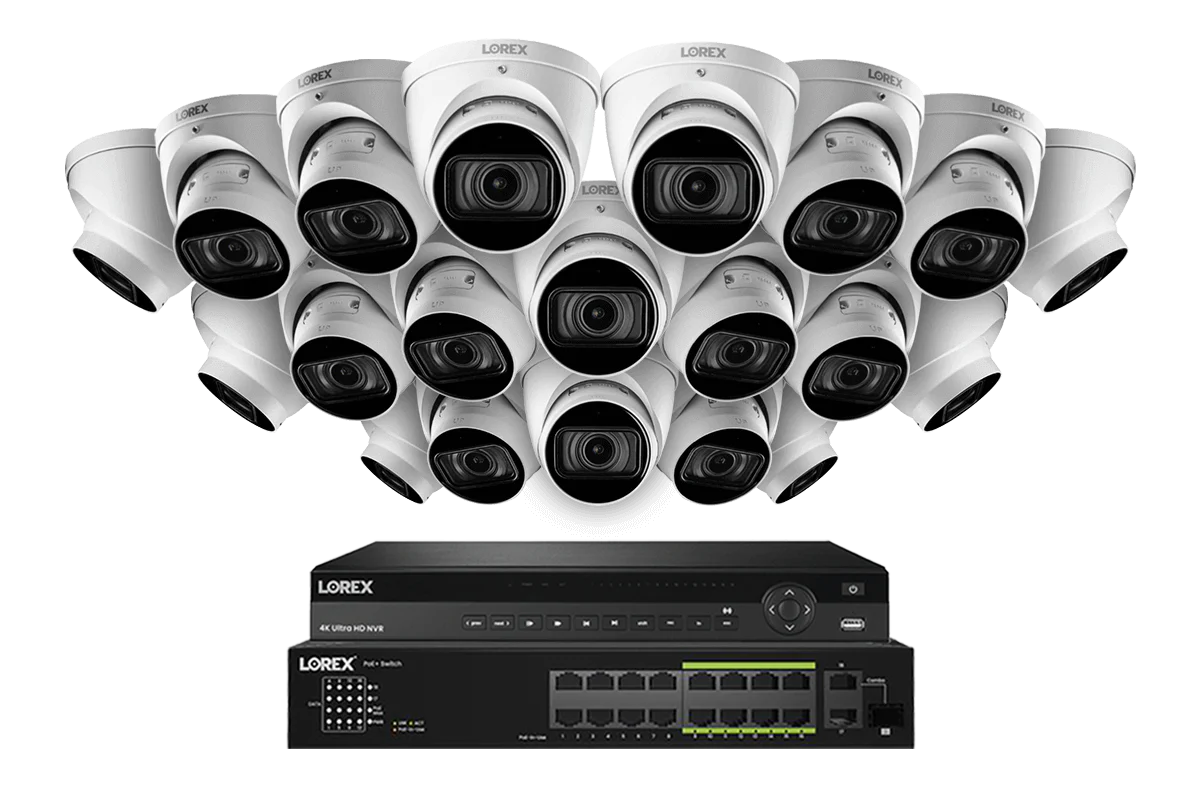 Lorex 4K (32 Camera Capable) 6TB Wired NVR System with Nocturnal 3 Smart IP Turret Cameras with Motorized Varifocal Lens - Image 10
