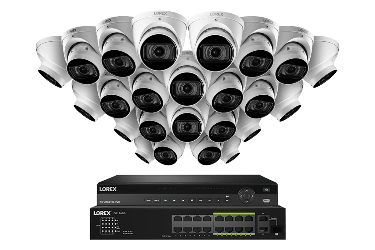 Lorex 4K (32 Camera Capable) 6TB Wired NVR System with Nocturnal 3 Smart IP Turret Cameras with Motorized Varifocal Lens - Image 11