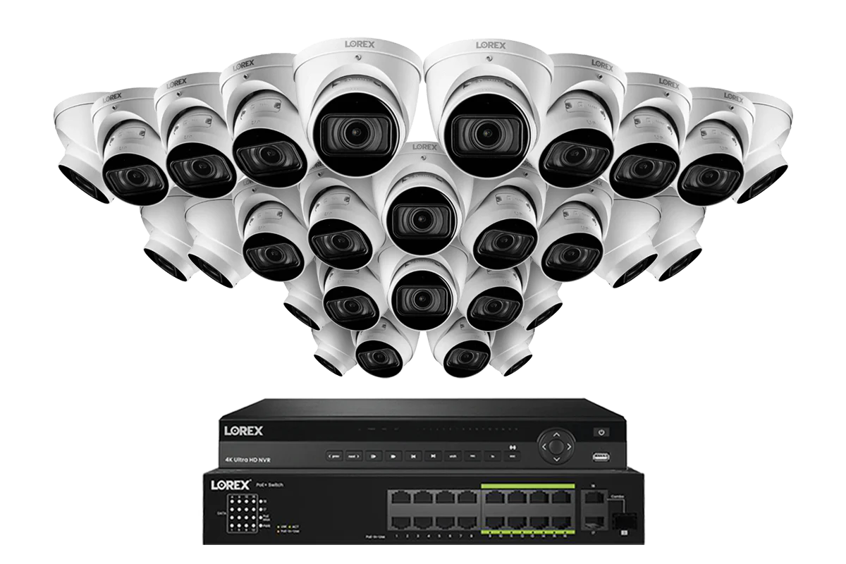 Lorex 4K (32 Camera Capable) 6TB Wired NVR System with Nocturnal 3 Smart IP Turret Cameras with Motorized Varifocal Lens - Image 12