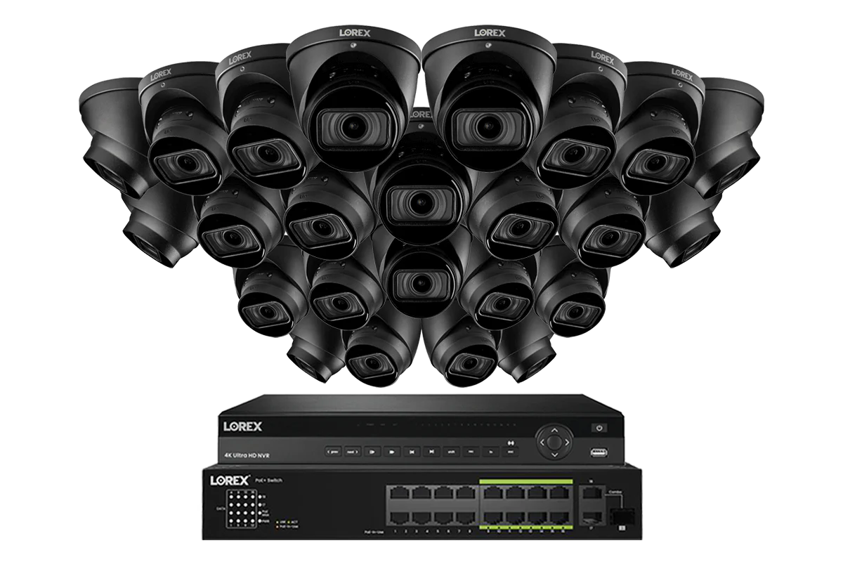 Lorex 4K (32 Camera Capable) 6TB Wired NVR System with Nocturnal 3 Smart IP Turret Cameras with Motorized Varifocal Lens - Image 6