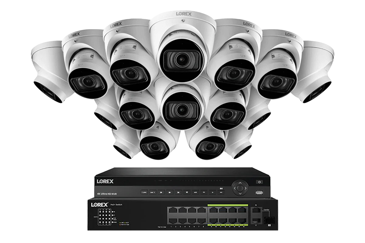 Lorex 4K (32 Camera Capable) 6TB Wired NVR System with Nocturnal 3 Smart IP Turret Cameras with Motorized Varifocal Lens - Image 9