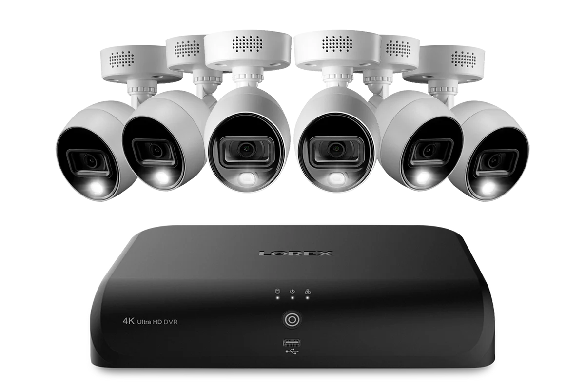 Lorex Fusion 4K 12 Camera Capable (8 Wired + 4 Wi-Fi) 2TB Wired DVR System with Active Deterrence Bullet Cameras - Image 6