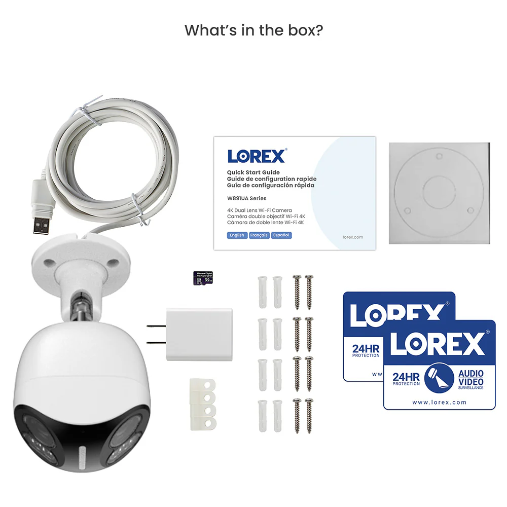 Lorex 4K Dual-Lens Wi-Fi Security Camera with Smart Security Lighting - Open Box - Image 6