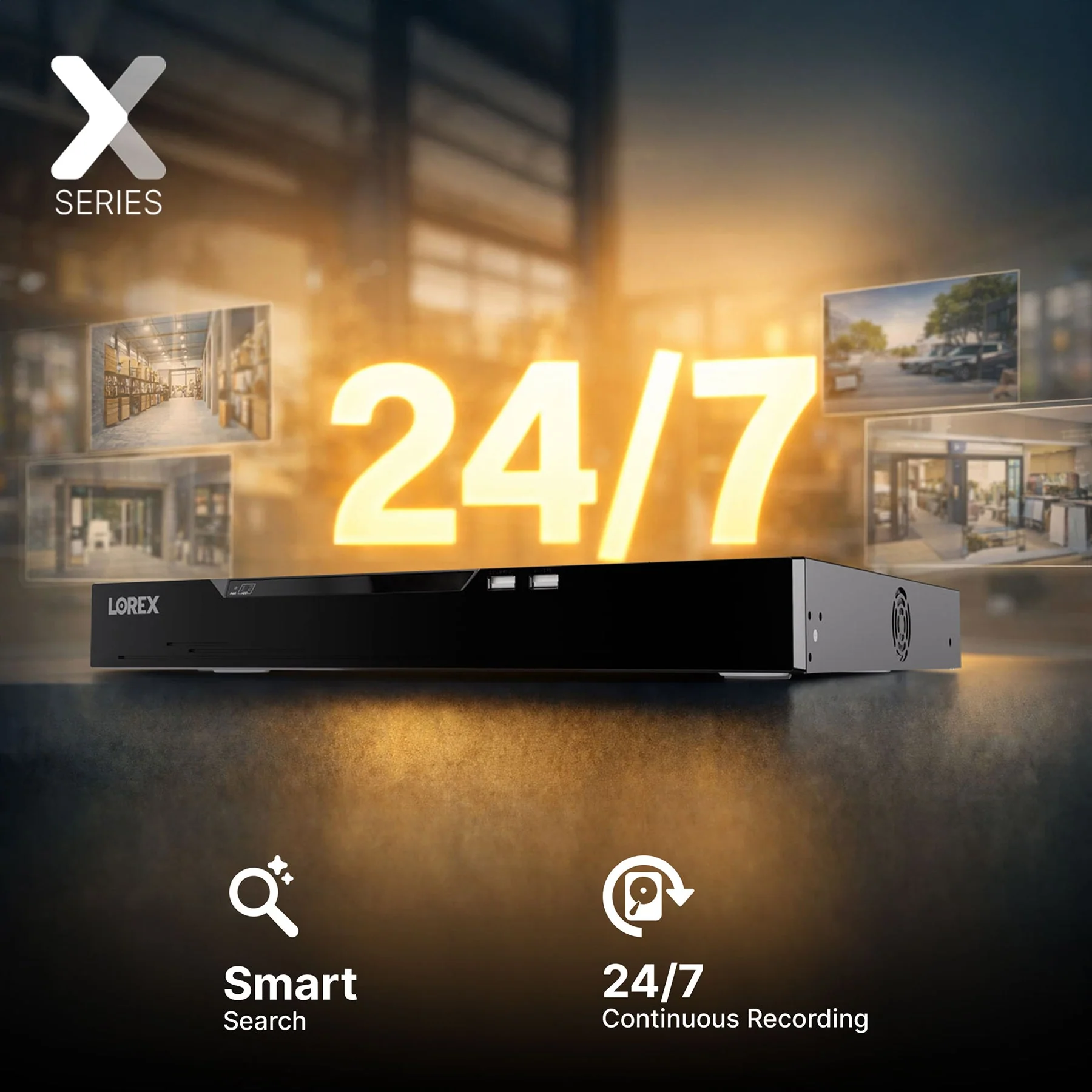 Lorex Connect X Series 4K 16-Channel Wired NVR System with X3 Bullet Security Cameras - 4TB - Image 9