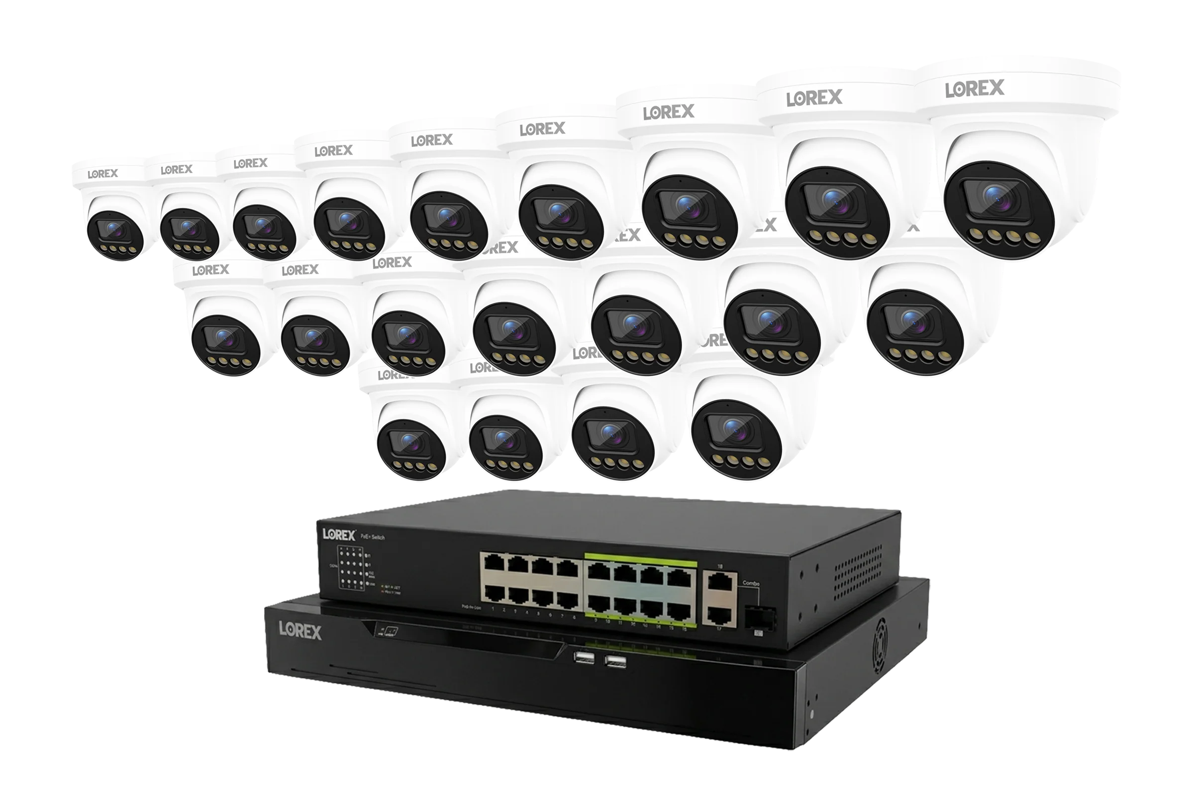 Lorex Connect X Series 4K 32-Channel Wired NVR System with X3 Turret Security Cameras - 8TB - Image 15