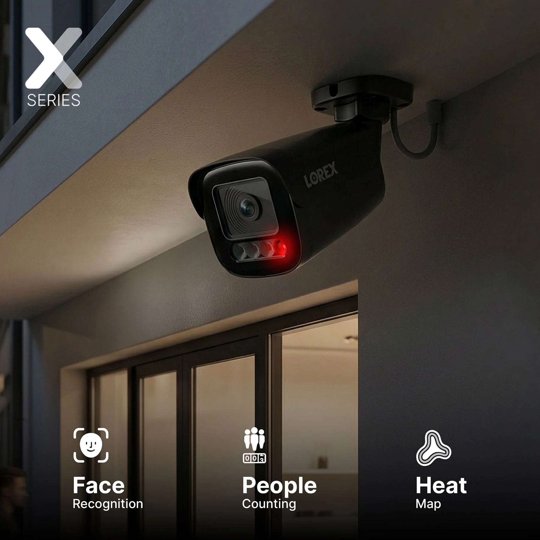 Lorex Connect X5 4K PoE Bullet Camera with AI Color Night Vision - White/Black - Image 6
