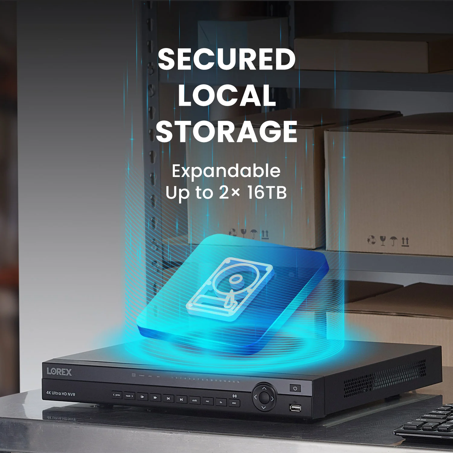 Lorex Elite Series 32-Channel (8TB) 4K IP System with Nocturnal N4 Lite Turret Cameras and PoE Switch - Image 4