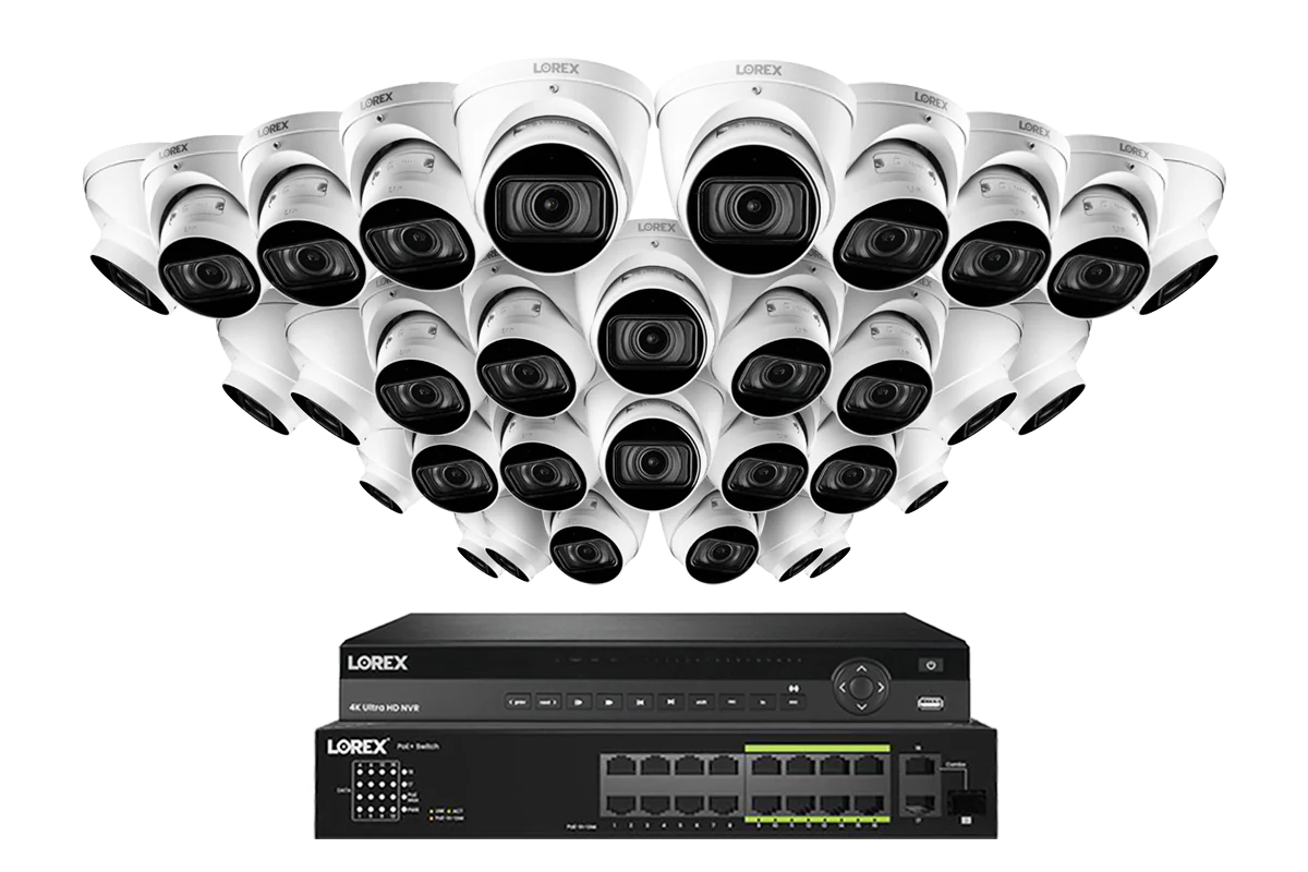Lorex Elite Series 32-Channel (8TB) 4K IP System with Nocturnal N4 Lite Turret Cameras and PoE Switch - Image 8