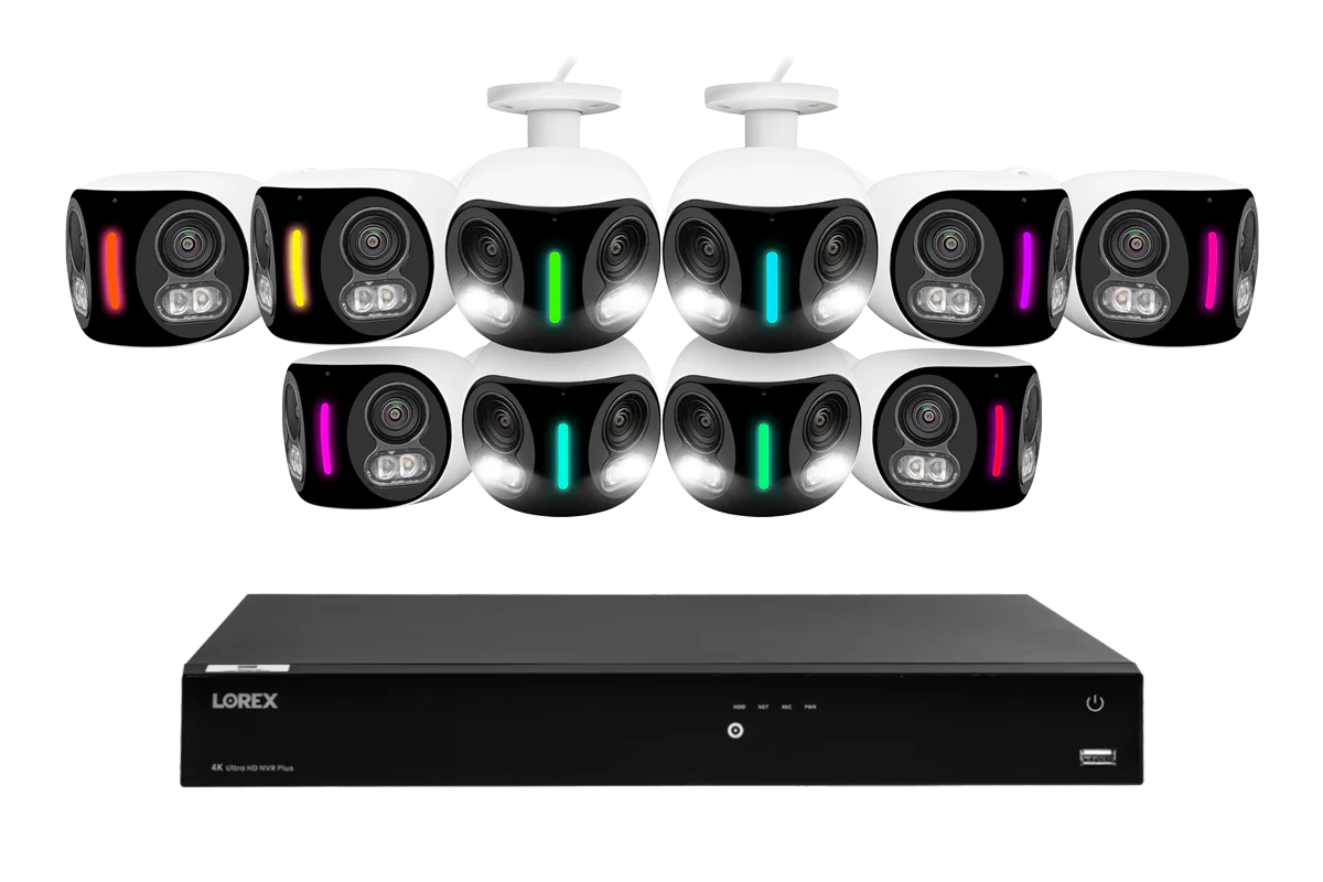 Lorex Fusion Series 4K 16 Camera Capable (Wired or Fusion Wi-Fi) 4TB Wired NVR System with H20 IP Dual Lens Cameras - Image 11