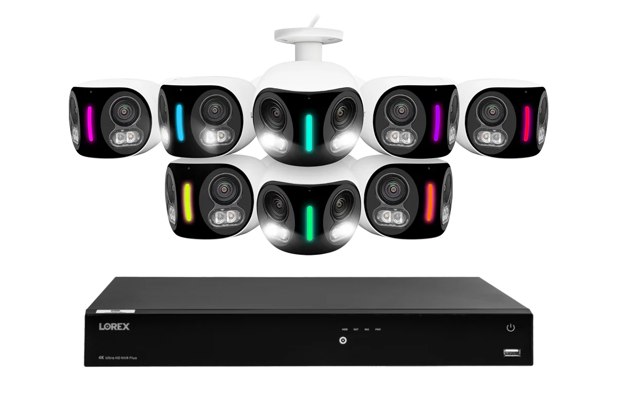 Lorex Fusion Series 4K 16 Camera Capable (Wired or Fusion Wi-Fi) 4TB Wired NVR System with H20 IP Dual Lens Cameras - Image 9