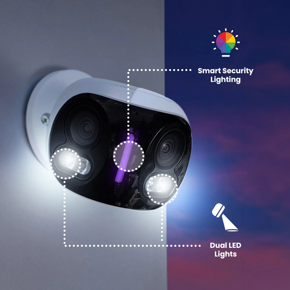 Lorex Smart Business Fusion Wi-Fi System: 4K+ 16 Channel (8 Wired + 8 Fusion Wi-Fi) 2TB System with Wi-Fi Dual Lens Smart Security Lighting Cameras - Image 4
