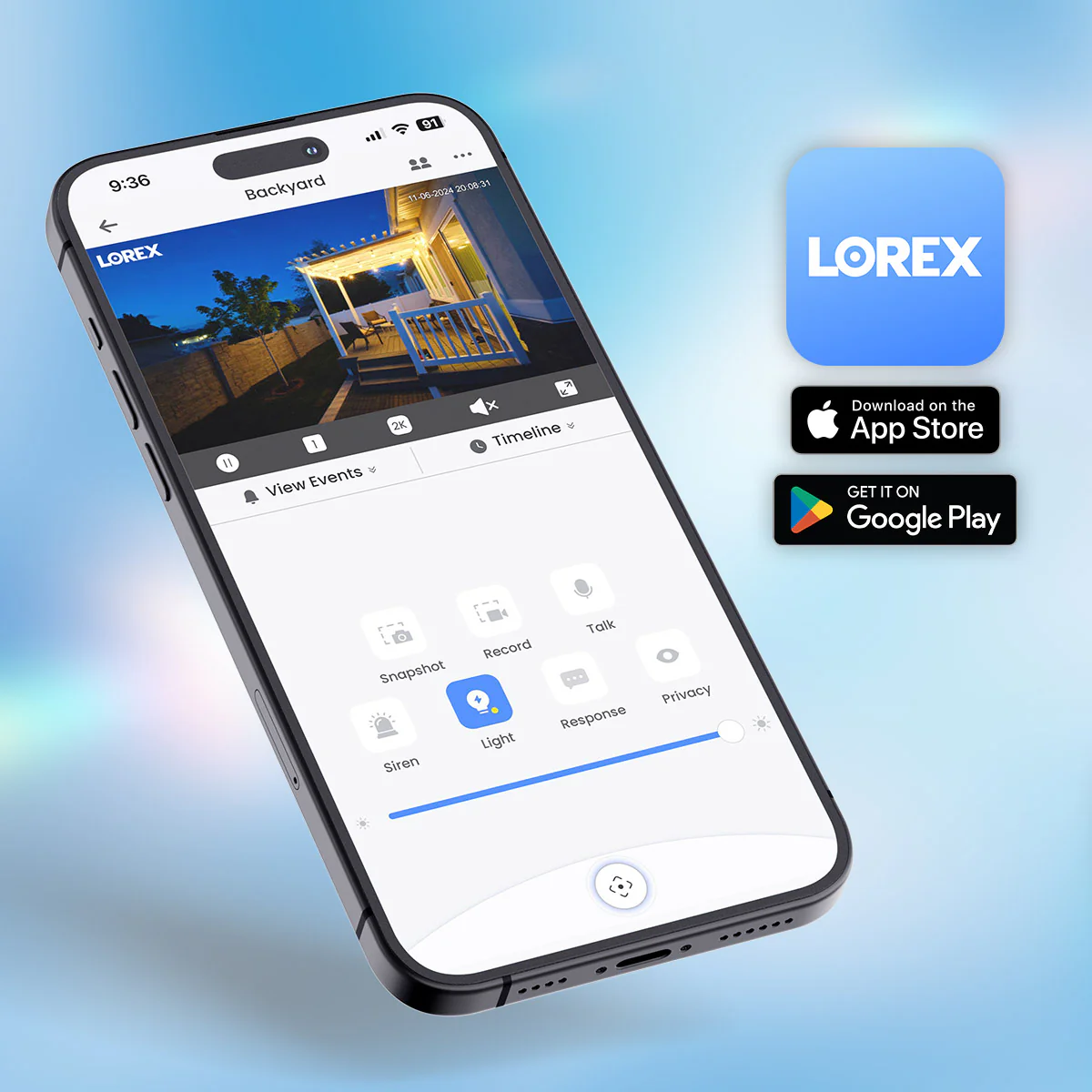 Lorex 2K Wi-Fi Smart Lightbulb Camera (Cloud-Enabled) - Image 3