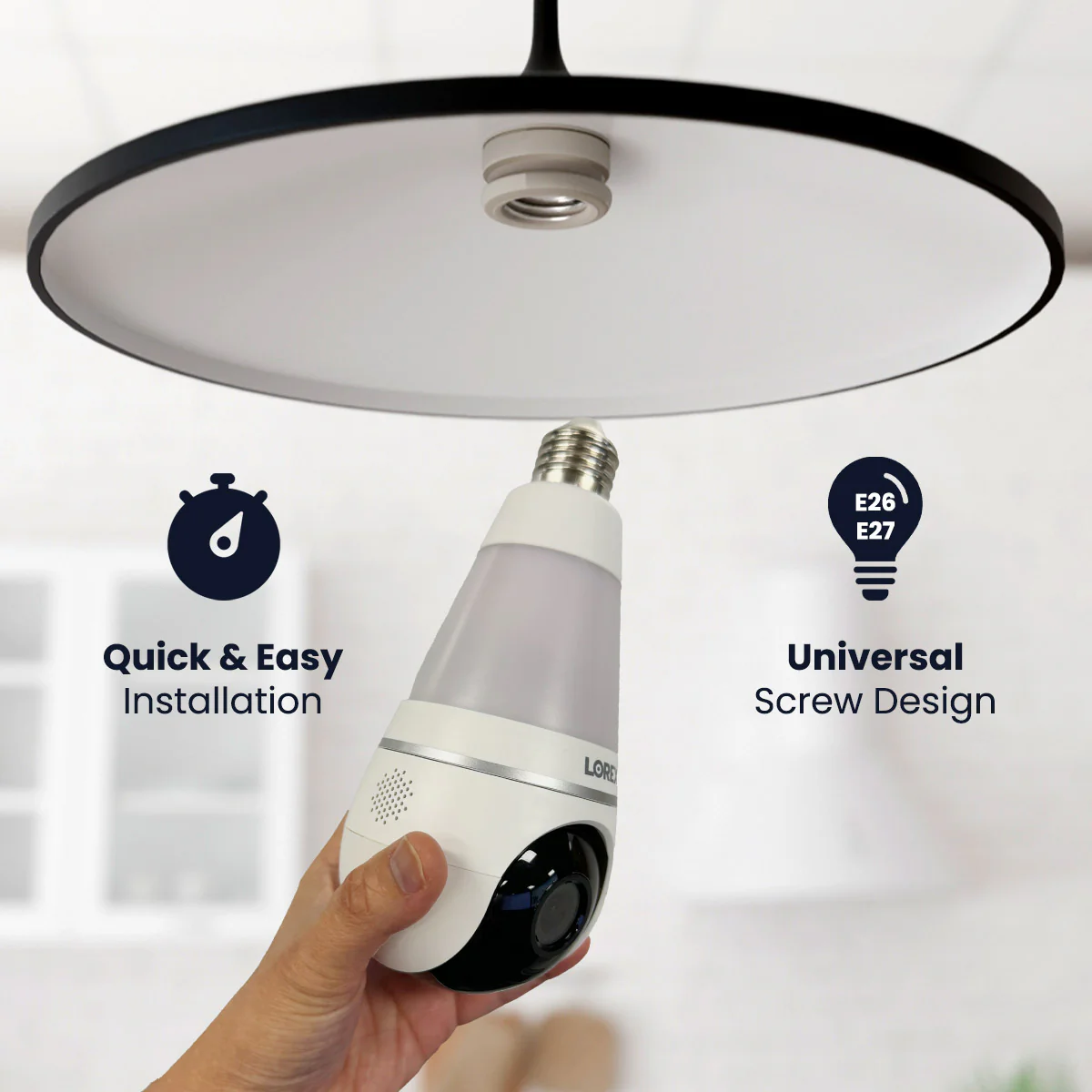 Lorex 2K Wi-Fi Smart Lightbulb Camera (Cloud-Enabled) - Image 5